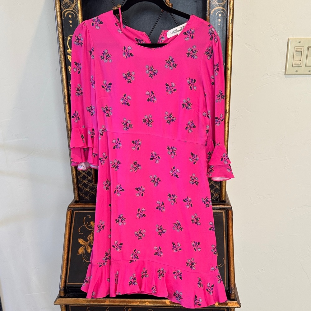 Diane Von Furstenberg Pink Floral Kids Dress